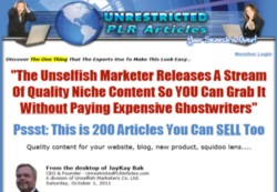 UnrestrictedPLRarticles.com Membership Pays 60% Recurring Affiliate Commissions