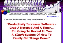 ProductivityIncreaser.com Software Pays Out 75% Affiliate Commission