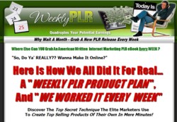WeeklyPLR.com Membership Pays 75% Recurring Affiliate Commissions